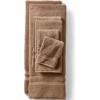 Lands’ End Essential Towel White Bath- Bath Towel(Dark Jute Brown)