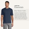 Lands’ End Essentials Men’s Short-Sleeve Soft Cotton T-Shirt – Relaxed Easy Fit(Classic Navy)