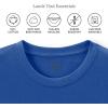 Lands’ End Essentials Men’s Short-Sleeve Soft Cotton T-Shirt – Relaxed Easy Fit(Cobalt)