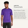 Lands’ End Essentials Men’s Short-Sleeve Soft Cotton T-Shirt – Relaxed Easy Fit(Deep Purple)