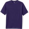 Lands’ End Essentials Men’s Short-Sleeve Soft Cotton T-Shirt – Relaxed Easy Fit(Deep Purple)