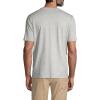 Lands’ End Essentials Men’s Short-Sleeve Soft Cotton T-Shirt – Relaxed Easy Fit(Gray Heather)