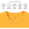 Lands’ End Essentials Men’s Short-Sleeve Soft Cotton T-Shirt – Relaxed Easy Fit(Racing Yellow)