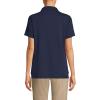 Lands’ End Essentials Women’s Short Sleeve All Day Comfort Polo Shirt – 100% Cotton Won’t Shrink Pill Fade(Classic Navy)