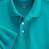 Lands’ End Essentials Women’s Short Sleeve All Day Comfort Polo Shirt – 100% Cotton Won’t Shrink Pill Fade(Teal Breeze)