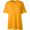 Lands’ End Essentials Women’s Short-Sleeve Soft Cotton T-Shirt – Tailored Feminine Fit(Racing Yellow)