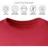 Lands’ End Essentials Women’s Short-Sleeve Soft Cotton T-Shirt – Tailored Feminine Fit(Red)
