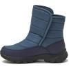 Lands’ End Expedition Warmest Waterproof No Tie Kids Snow Boots for Boys and Girls – Insulated Winter Fleece Lined Snow Boots Size 11 to 7 Little and Big Kid Shoes(Medium Blue)
