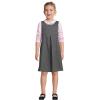 Lands’ End Girls Ponte Pleat Jumper(Charcoal Heather)