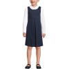 Lands’ End Girls Ponte Pleat Jumper(Classic Navy)