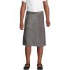 Lands’ End Girls Slim Solid A-line Skirt Below The Knee(Gray)