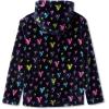 Lands’ End Girls Softest Fleece Jacket(Blue Sketch Hearts)