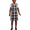 Lands’ End Girls Uniform Plaid Jumper(Evergreen/White Plaid)