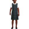 Lands’ End Girls Uniform Plaid Jumper(Hunter/Classic Navy Plaid)