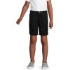 Lands’ End Little Girls Slim Plain Front Blend Chino Shorts(Black)