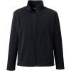Lands’ End Men’s Full-Zip Mid-Weight Fleece Jacket(Black)