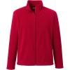 Lands’ End Men’s Full-Zip Mid-Weight Fleece Jacket(Red)