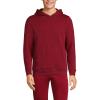 Lands’ End School Uniform Adult Hooded Pullover Sweatshirt(Garnet)