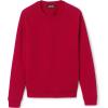 Lands’ End School Uniform Adult Long Sleeve Crewneck Sweatshirt(Red)