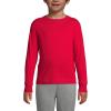 Lands’ End School Uniform Boys Long Sleeve Essential T-Shirt(Red)
