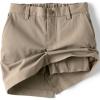 Lands’ End School Uniform Girls Active Chino Skort Top of The Knee(Khaki)