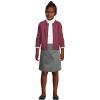 Lands’ End School Uniform Girls Blend Chino Skort Top of Knee(Arctic Gray)