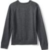 Lands’ End School Uniform Girls Cotton Modal Cardigan Sweater(Coal Heather)