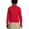 Lands’ End School Uniform Girls Cotton Modal Cardigan Sweater(Red)