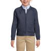 Lands’ End School Uniform Girls Cotton Modal Zip-Front Cardigan Sweater(Classic Navy)