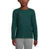 Lands’ End School Uniform Girls Long Sleeve Essential T-Shirt(Evergreen)