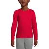 Lands’ End School Uniform Girls Long Sleeve Essential T-Shirt(Red)