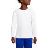 Lands’ End School Uniform Girls Long Sleeve Essential T-Shirt(White)
