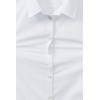 Lands’ End School Uniform Girls No Gape Short Sleeve Stretch Shirt(Pearl White)