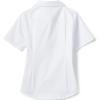 Lands’ End School Uniform Girls No Gape Short Sleeve Stretch Shirt(Pearl White)