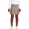 Lands’ End School Uniform Girls Performance Pleated Skort Above The Knee(Khaki)