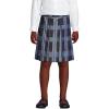 Lands’ End School Uniform Girls Plaid Box Pleat Skirt Top of The Knee(French Blue Plaid)