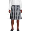 Lands’ End School Uniform Girls Plaid Pleated Skirt Below The Knee(Classic Navy Plaid)