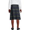 Lands’ End School Uniform Girls Plaid Pleated Skirt Below The Knee(Hunter/Classic Navy Plaid)