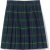 Lands’ End School Uniform Girls Plaid Pleated Skirt Below The Knee(Plaid Hunter/Classic Navy)