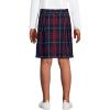 Lands’ End School Uniform Girls Plaid Skort Top of Knee(Classic Navy Large Plaid)
