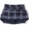 Lands’ End School Uniform Girls Plaid Skort Top of Knee(Classic Navy Plaid)