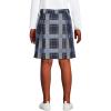 Lands’ End School Uniform Girls Plaid Skort Top of Knee(Classic Navy Plaid)