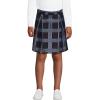 Lands’ End School Uniform Girls Plaid Skort Top of Knee(French Blue Plaid)