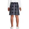 Lands’ End School Uniform Girls Plaid Skort Top of Knee(French Blue Plaid)