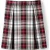 Lands’ End School Uniform Girls Plaid Skort Top of Knee(Garnet/Khaki Plaid)