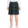 Lands’ End School Uniform Girls Plaid Skort Top of Knee(Hunter/Classic Navy Plaid)