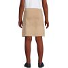 Lands’ End School Uniform Girls Ponte Button Front Skort(Khaki)