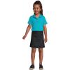 Lands’ End School Uniform Girls Short Sleeve Feminine Fit Interlock Polo Shirt(Teal Breeze)