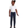 Lands’ End School Uniform Girls Short Sleeve Oxford Dress Shirt(White)