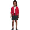 Lands’ End School Uniform Girls Side Pleat Plaid Skort Above Knee(Hunter/Classic Navy Plaid)